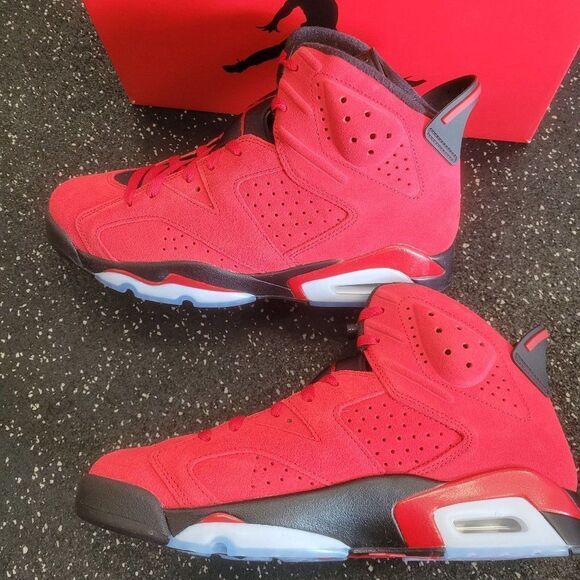 Nike Air Jordan 6 Retro Shoes Toro Bravo Red Black CT8529-600 Men's 13 - Picture 7 of 9